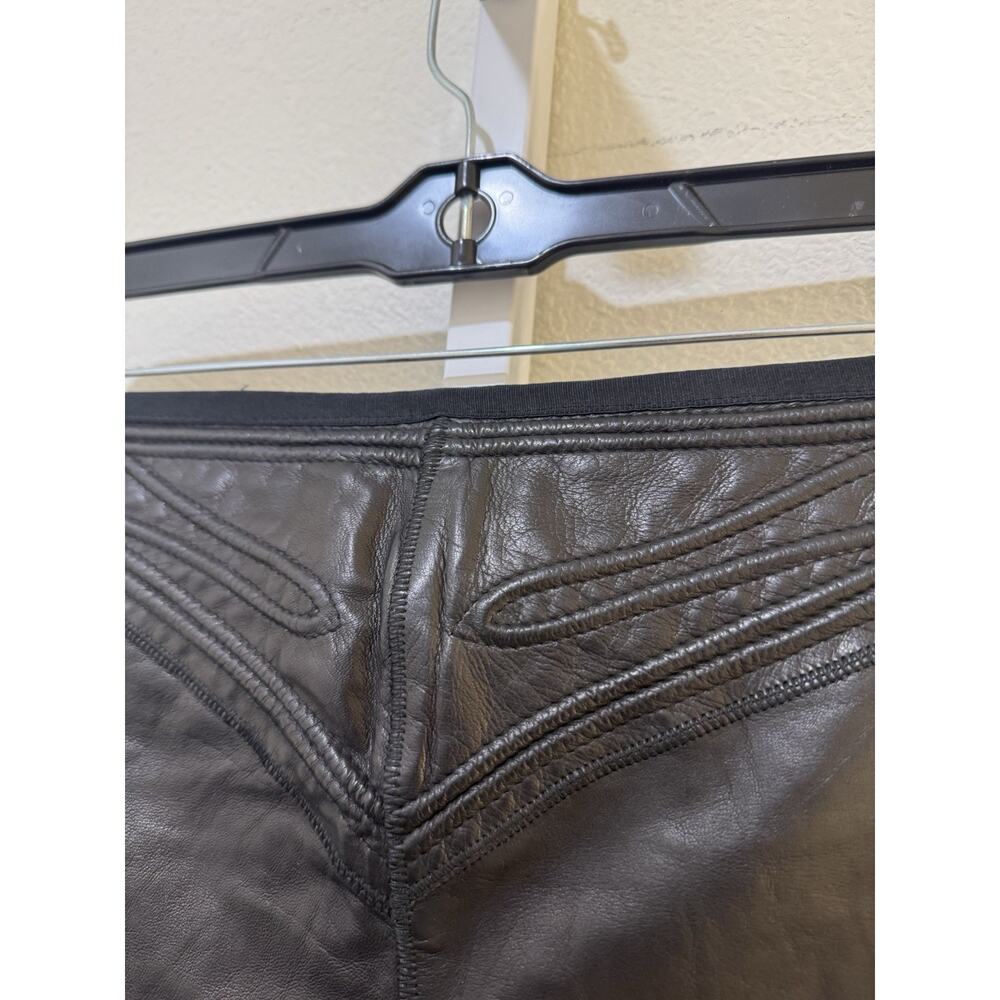 Roberto Cavalli leather pants black made in Italy Women’s Sz M $2k+ - Picture 8 of 16